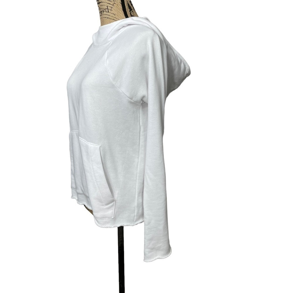 ATHLETA French Terry Pique Pullover Hoodie in White Size XS - Picture 9 of 14